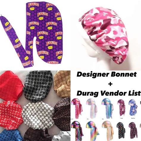 designer durags and bonnets vendor.